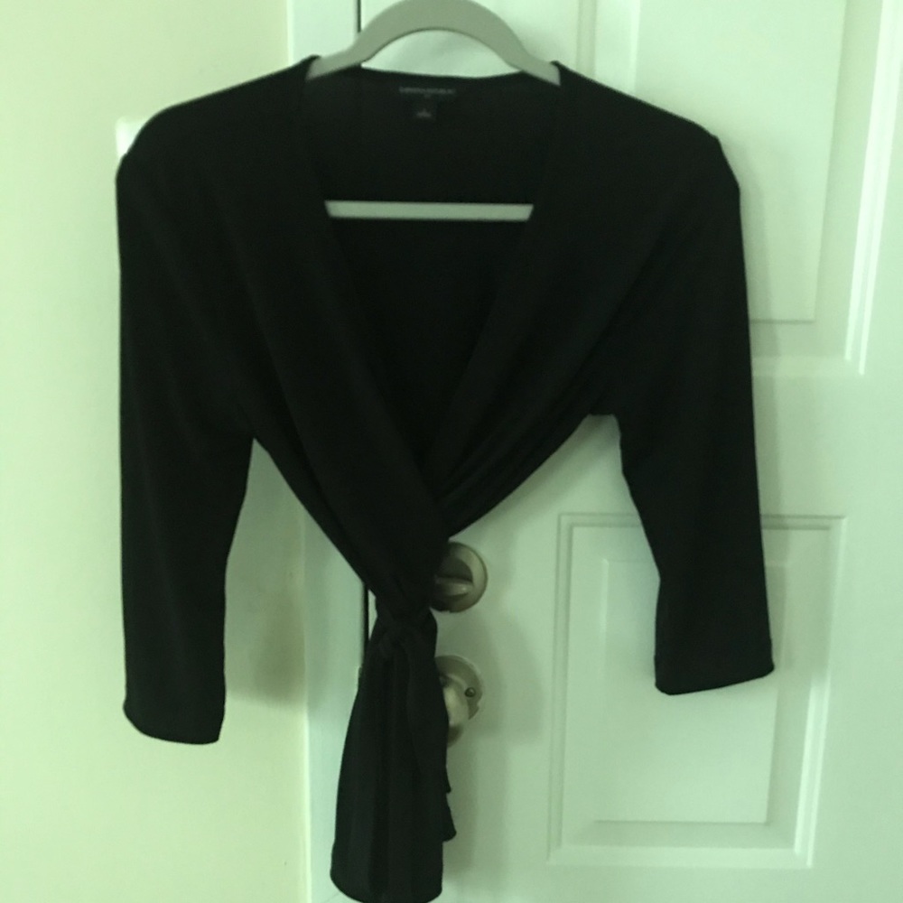 Banana Republic Wrap Blouse, Poly/Spandex Blend